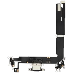 Charging Port Flex Cable Compatible For iPhone 16 Plus (Aftermarket Plus) (Black) - Apple iPhone 16 Plus